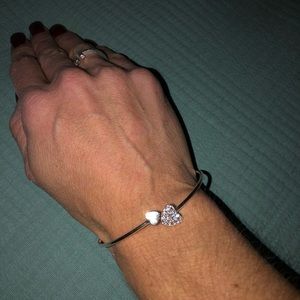 Adjustable heart stacking bracelet new bend / shape to fit wrist